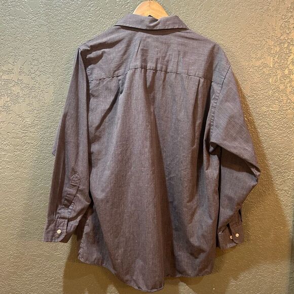 Etienne Aigner Men’s 16 1/2 32/33 Gray Long Sleeve Button Up Shirt - Picture 2 of 8